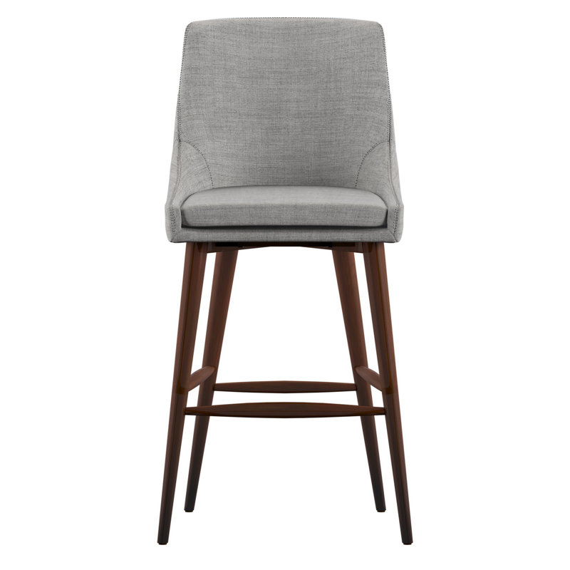 Tabouret de comptoir 24 po Leonitus, Lin gris