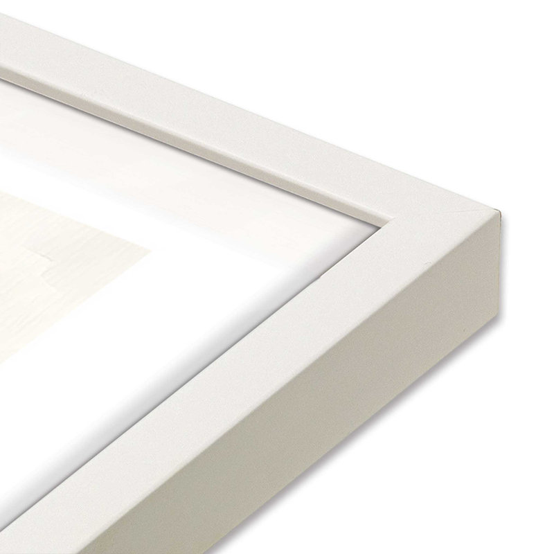 «Mist Over Quiet Pines», reproduction encadrée, Blanc opaque, H 12 po x l 15 po