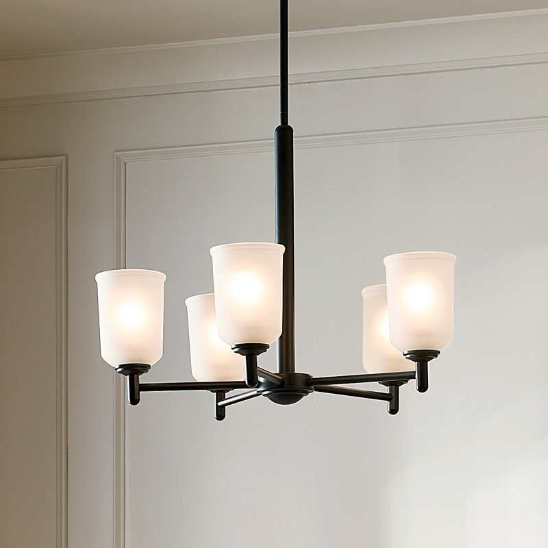 Shailene 5 - Light Dimmable Classic / Traditional Chandelier, Black