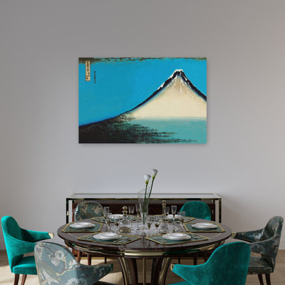 Mount Fuji Classic Abstract Contemporary Mountain Landscape Wall Art Print