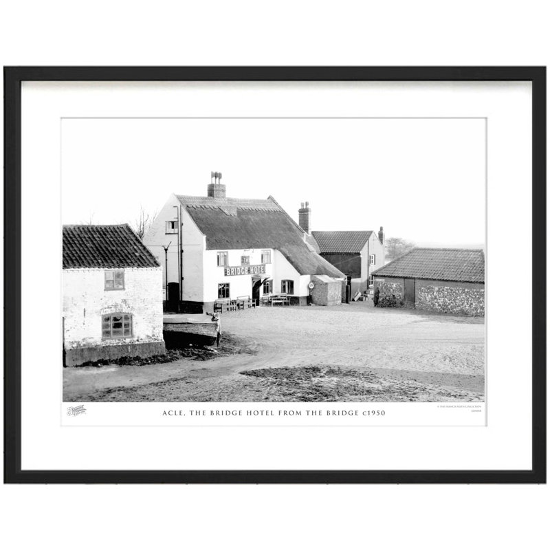 Acle, The Bridge Hotel From The Bridge C1950 by Francis Frith - Single Picture Frame Print, 45cm H x 60cm W x 2.3cm D