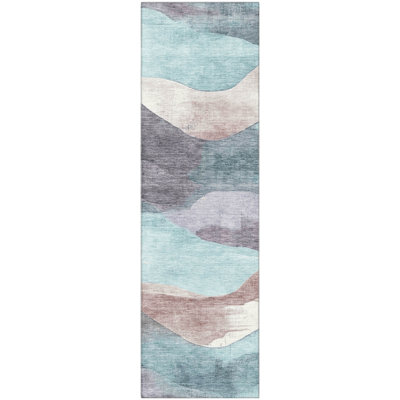 Premium Machine Washable Pinkston Waves Rug