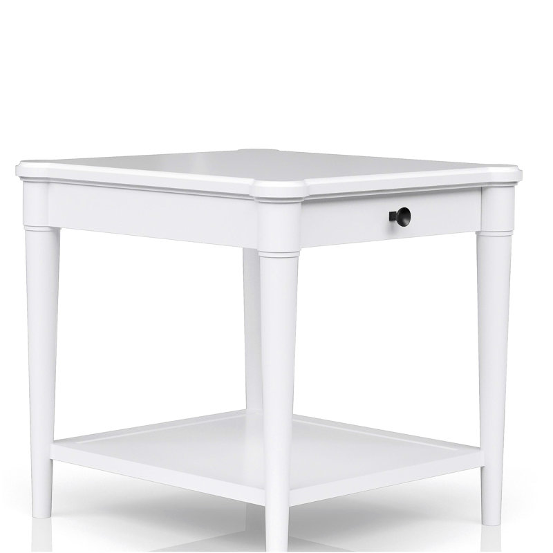 Table d'appoint élégante avec tablette de rangement - conception moderne, idéale pour le salon, la chambre à coucher ou le bureau