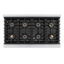 ZLINE 48 in. Paramount Dual Fuel Range with 8 Burner DuoPro Cooktop & Dual Ovens in Stainless Steel-5665072-5665087