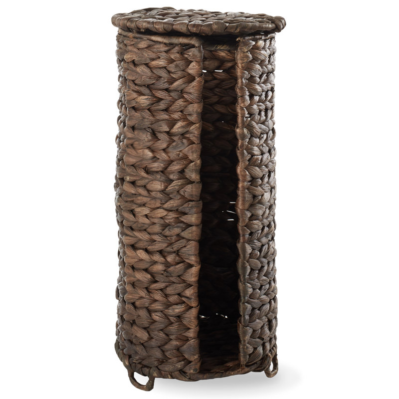 Toilet Paper Roll Holder Stand - Espresso, Bathroom Tissue Storage, Brown