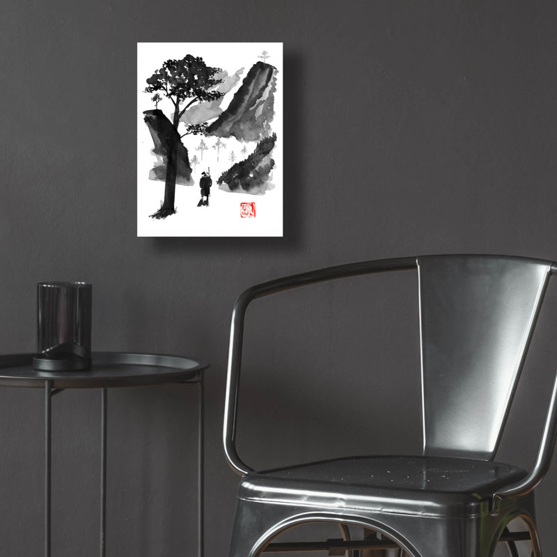 «The Traveller 01» par Pechane, art mural en verre acrylique, H 16 po x l 12 po x P 0,13 po