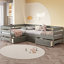 Lit plateforme simple en L avec tiroirs-2108074600