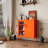 Multipurpose Lockable Storage Cabinet with Glass and Metal Doors, 3-Tier Organizer with 2 Adjustable Shelves, for Home Garage Living Room School-675820439