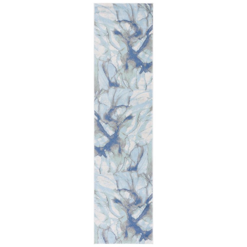 Liesegret Performance Abstract Rug, Runner 2'2" x 9'