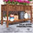 Elevated Wood Planter Box,Raised Garden Bed,With Storage Shelf,Drainage Holes,And Liner-1745960962