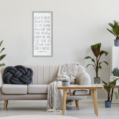 God Is Great & Good, estampe numérique encadrée, design par Lux + Me Designs