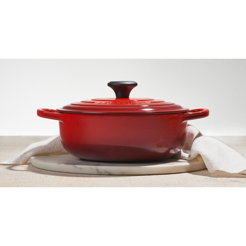 Le Creuset Signature Enameled Cast Iron 3.5 Qt Round Sauteuse with Lid, Caribbean