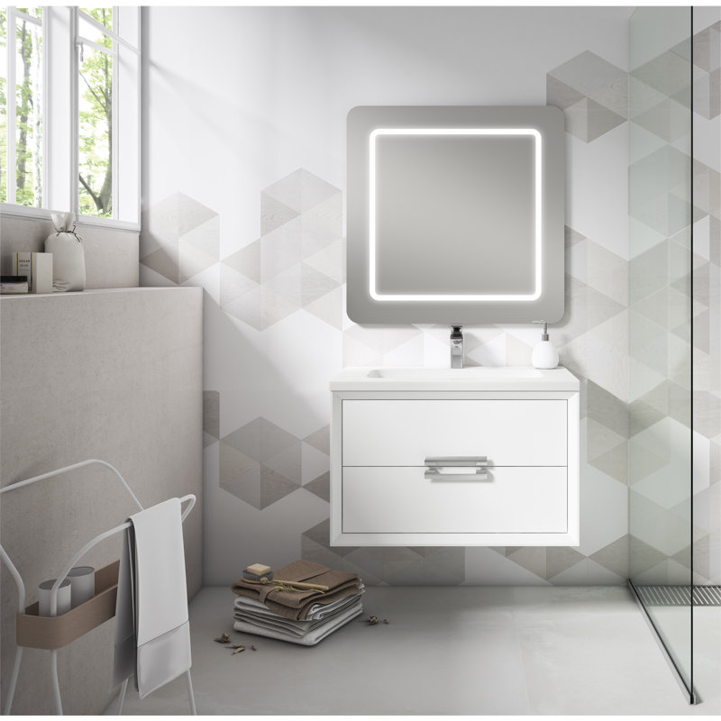 Ensemble de meuble-lavabo simple 24 po Zak, Blanc