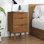 Hailley 40cm W Solid Wood Bedside Table
