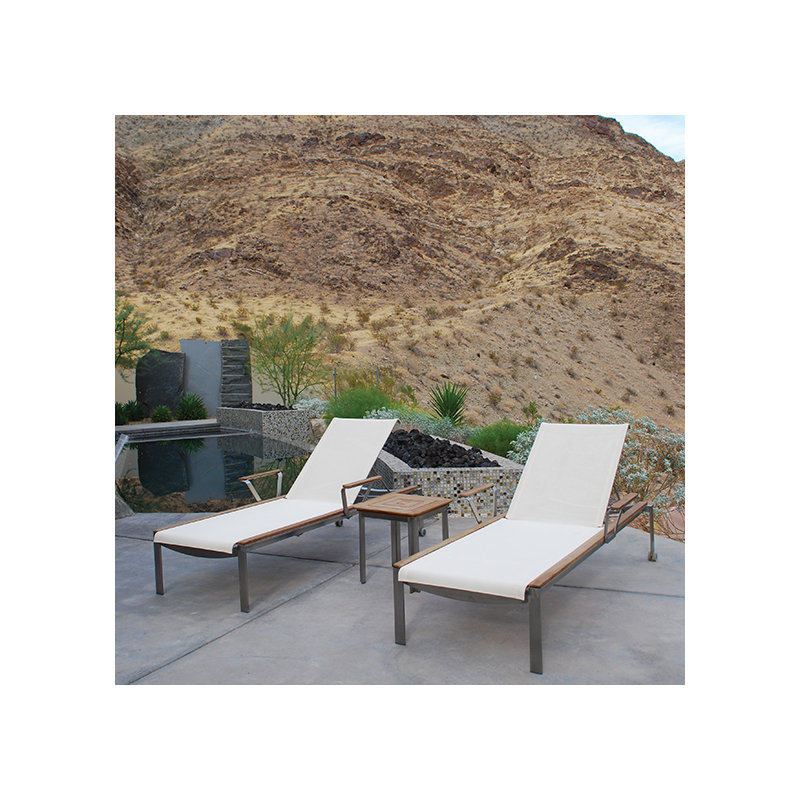Tivoli Outdoor Chaise Lounge, Cream, No