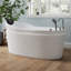 31.5 " W Freestanding Soaking Acrylic Bathtub