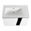 Meuble-lavabo flottant mural avec lavabo simple, meuble-lavabo pour la maison, appartement