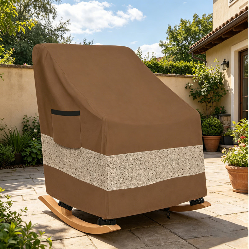 Housse imperméable pour chaise d'extérieur imperméable, H 31 po x l 33 po x P 34 po 