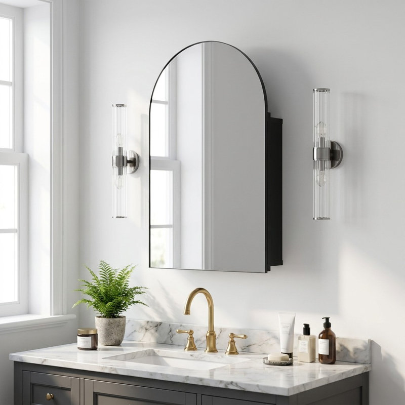 W H Medicine Cabinet Mirror 3