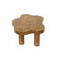 Table basse de 40 po avec 4 pieds ronds, table basse moderne à profil bas, table centrale irrégulière unique pour le salon et un appartement