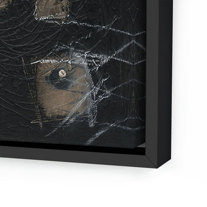 Squared up by Jamie Beckwith - Floater Frame Print on Canvas, 48" H x 48" W, Black Maple Framed