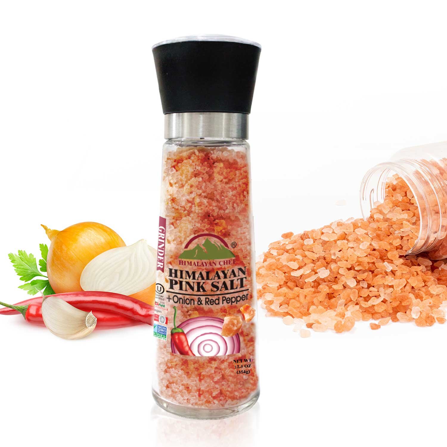 Kitchenware Gravity Electric Himalayan Pink Salt Black Pepper