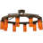 Clark Glass Semi Flush Mount