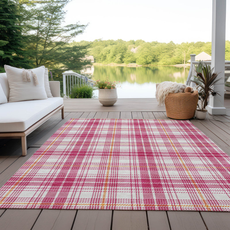  Machine Washable Indoor/Outdoor Chayden ACN993 Beige Rug, Rectangle 3' x 5'