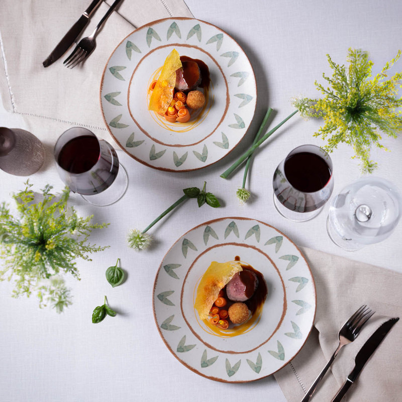 Magari Dinner Plate 10.8" Ceramic Stoneware - Microwave, Oven, and Dishwasher Safe, by Porto Brasil