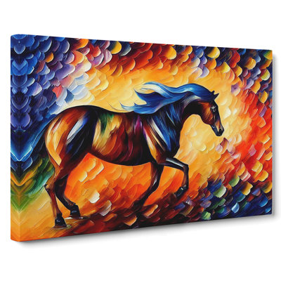 Horse Painting Vol.3 Abstract - Wrapped Canvas