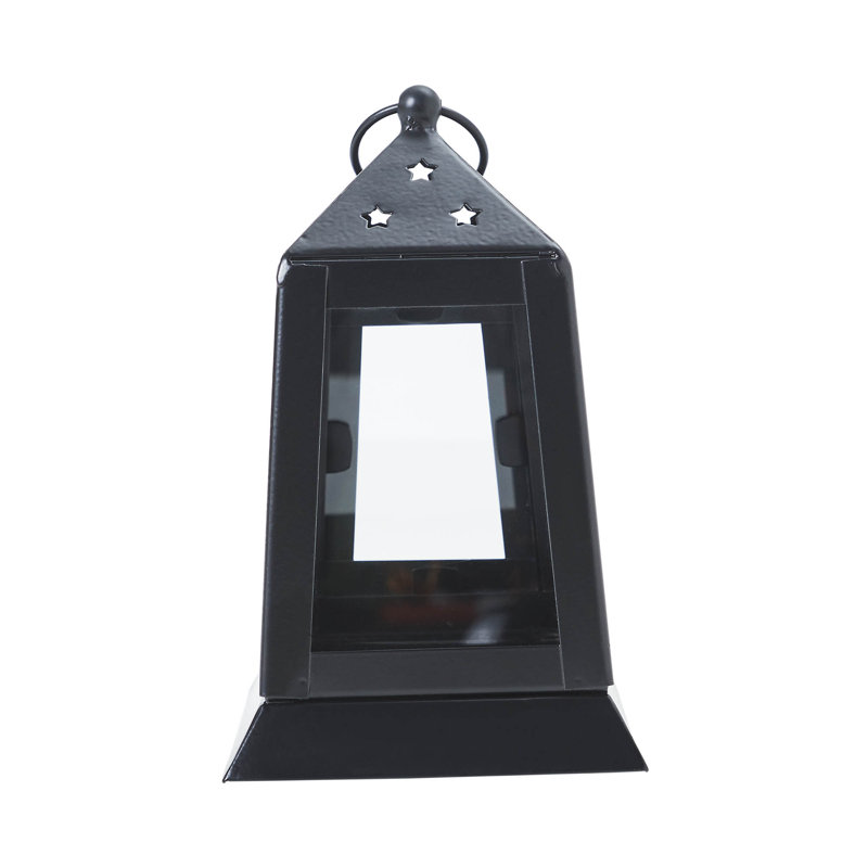 Photophore en métal Festive Finds, Noir, noir, noir, noir, H 7 po x l 4,5 po x P 4,5 po