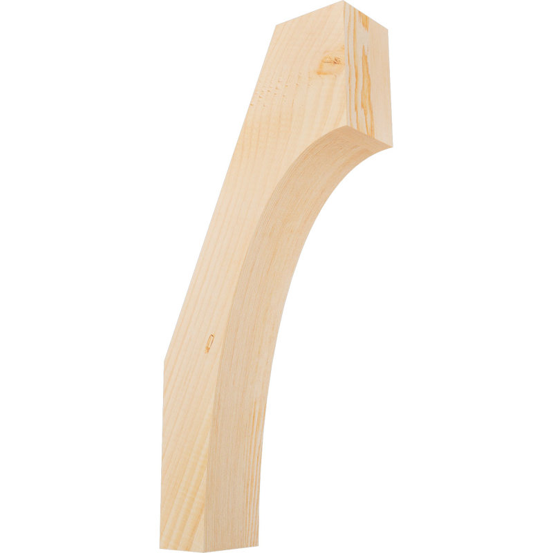 Attelle de genou Westlake, Sapin de Douglas, Lisse, H 22 po x l 3,5 po x P 10 po