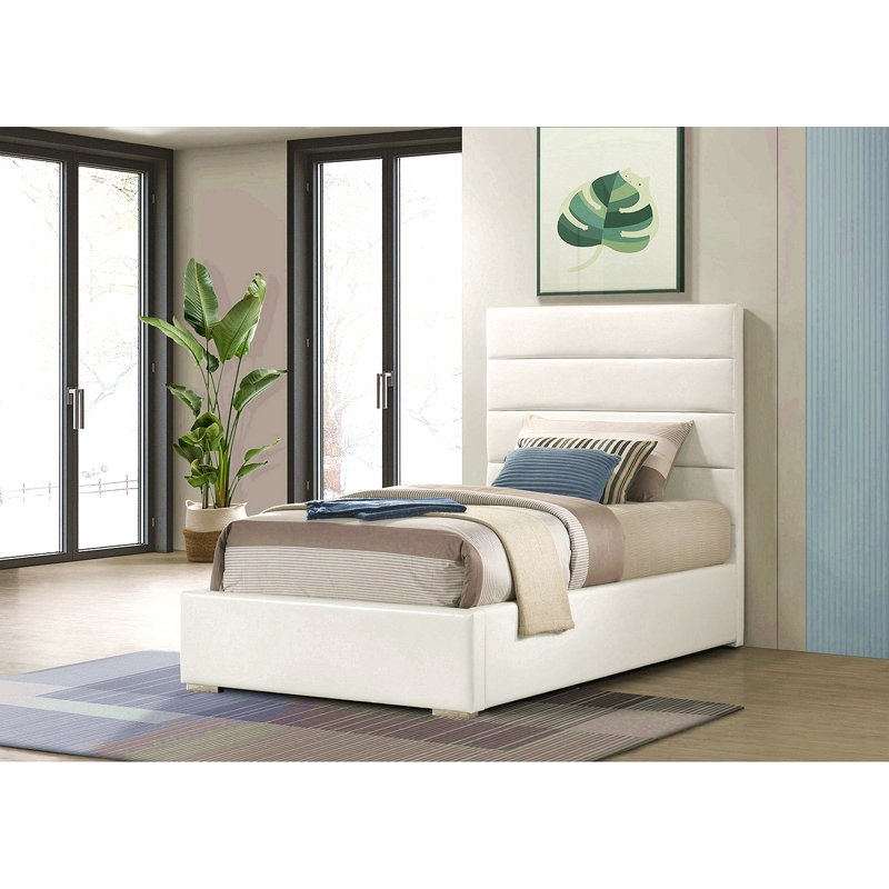 Upholstered Twin Platform Bed, Twin
