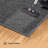 Furnish my Place Modern Indoor/Outdoor Commercial Solid Color Rug - Pet and Kids Friendly Rug, Stain Resistant, Floor Carpet for Living Room & Hallway, Wedding - Grey-587642903