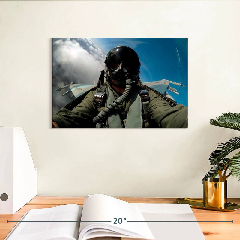 F16 Air Force Pilot, H 8 po x l 12 po