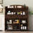 All Solid Wood Simple Wall Storage Cabinet 58.66'' Kitchen Pantry-101919530