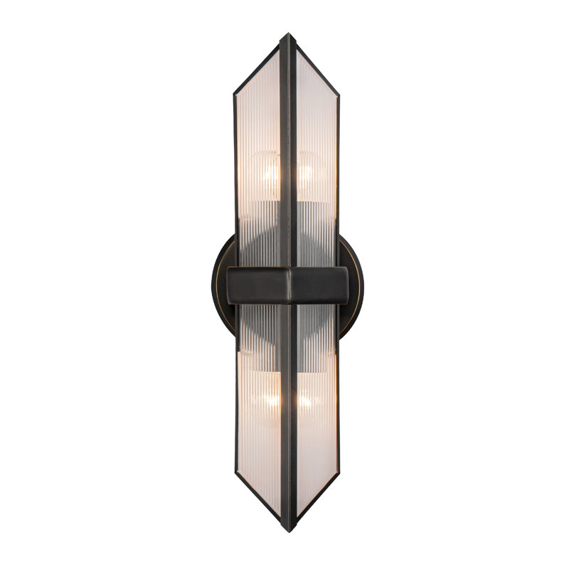 Applique murale pour salle de bain 2 lumières Cairo, Bronze urbain