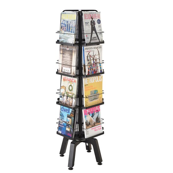 Iron Magazine Rack, Floor-Standing Newspaper Stand for Office Reception  Waiting Room Retail Store, Gold Fashion Storage Bookshelf