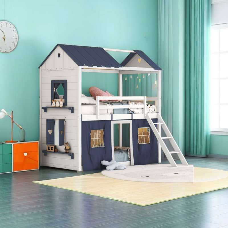 Alize Kids Bunk Bed, Twin, Blue