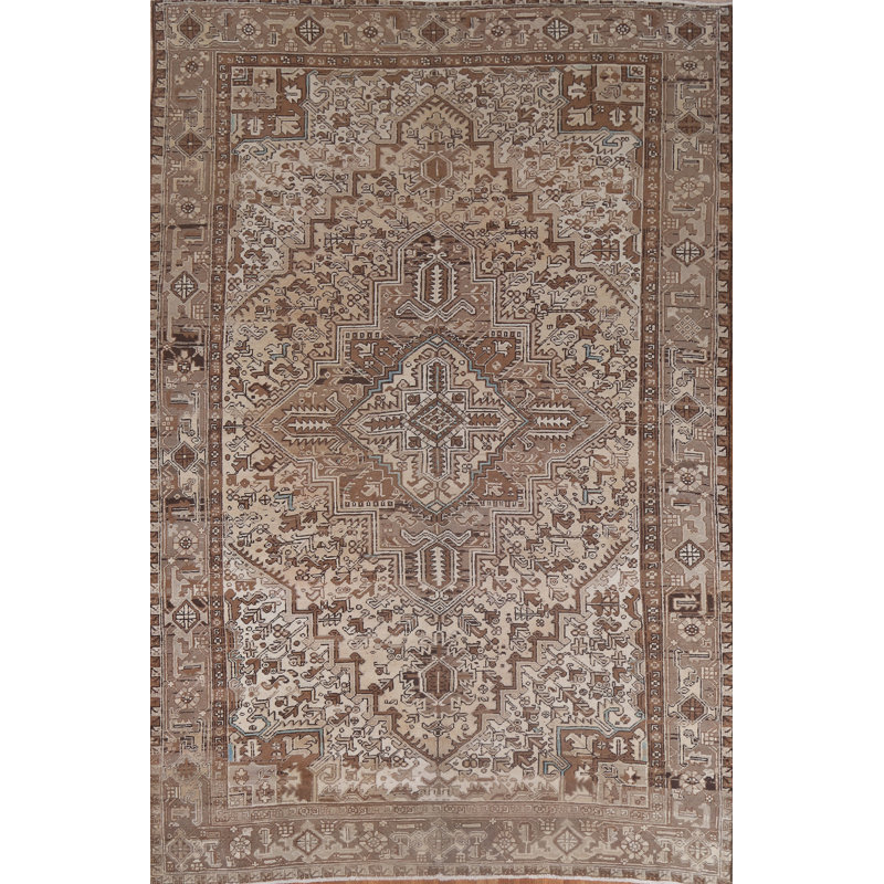 Tapis géométrique rétro 8 x 11