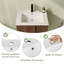 Meuble-lavabo simple mural 24 po avec comptoir en céramique et meuble flottant brun de 24 po-130833438
