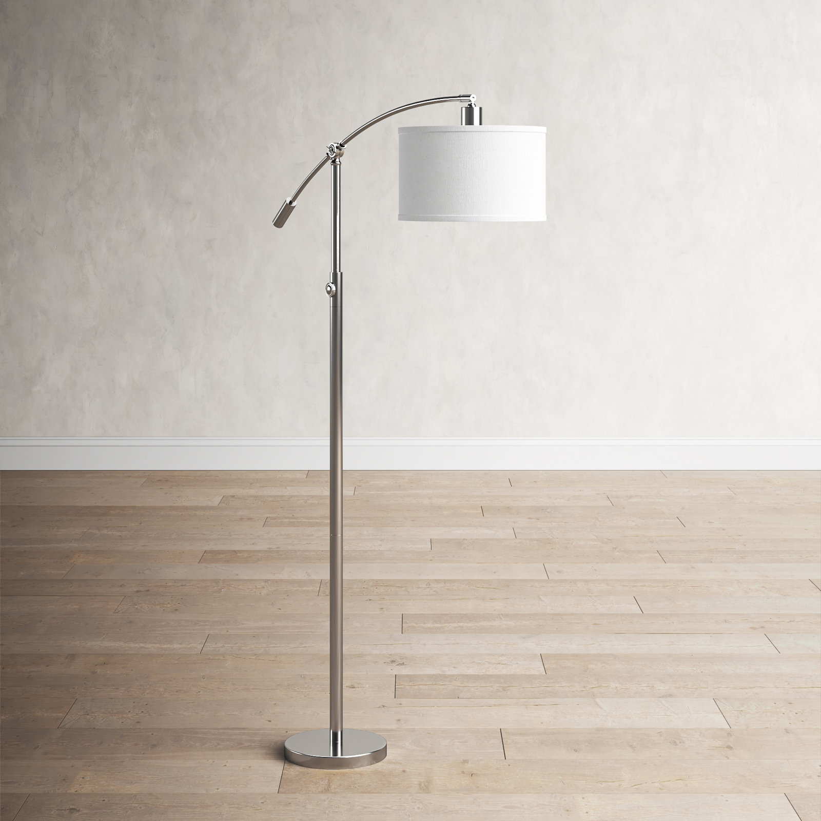 Dehaven 65'' Floor Lamp, Brushed Nickel