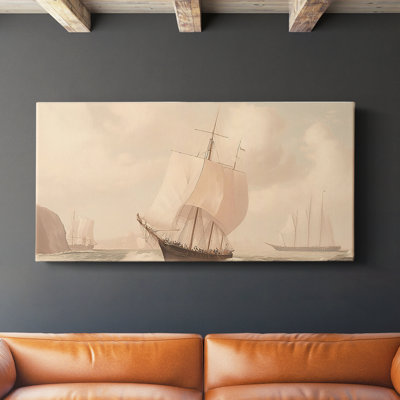 Série nautique-L III - Toile tendue avec châssis - Prêt à accrocher