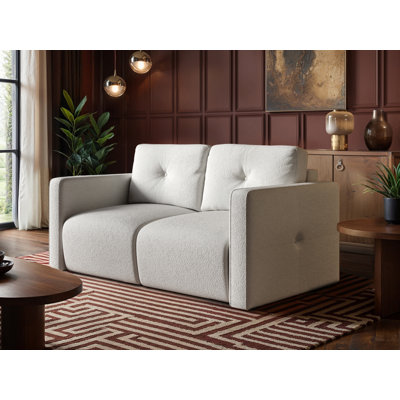 Wilfie 2 Seater Beige Chenille Sofa
