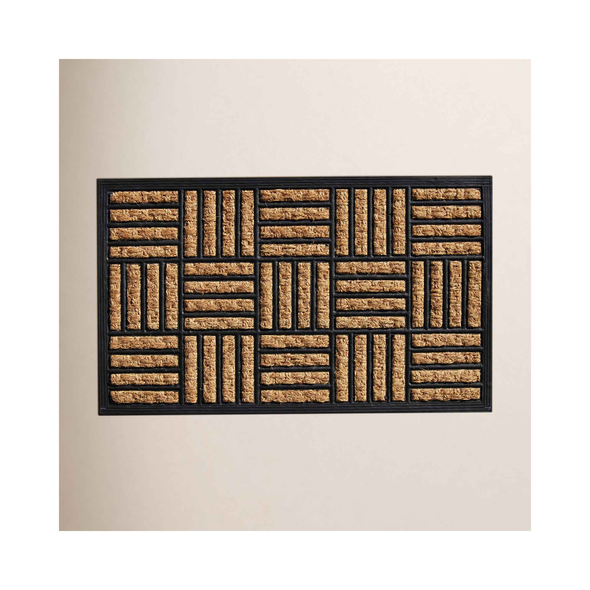 Haberman Non-Slip Striped Outdoor Doormat