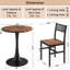 3-Piece Round Dining Table Set, Industrial Style Small Kitchen Table And Chairs For 2-1877030068