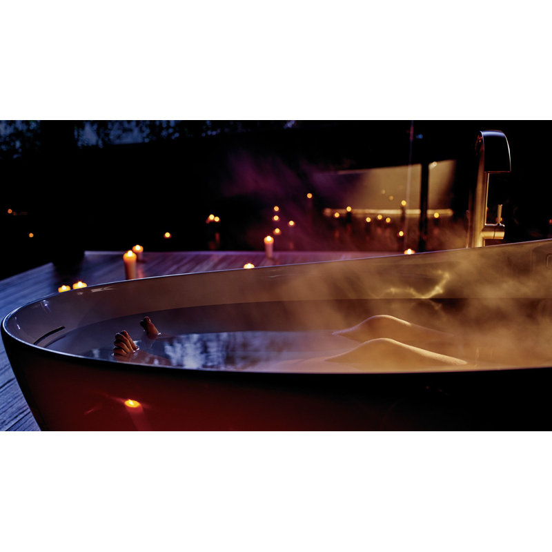 Zero Dimension® Floatation 87" x 31" Freestanding Combination Bathtub with Hydrohands and Air-Jet Technology