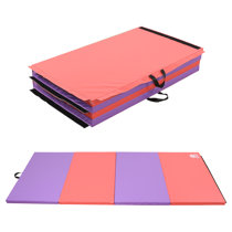 Soozier 4'x6'x2 Folding Gymnastics Tumbling Mat, Exercise Mat