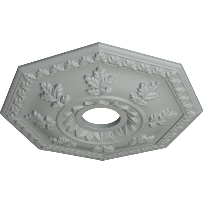 Médaillon de plafond Endurathane Nottingham, DO 18 po x P 3 1/2 po x P 1 1/2 po (convient aux auvents jusqu'à 4 5/8 po), apprêté en usine