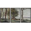 Green Forest, reproduction encadrée sur toile 3 pièces-91875178-91875175